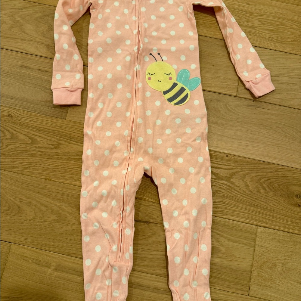 Simple Joys by Carter's Pink and White Polka Dot Onesie with Bee - NWOT